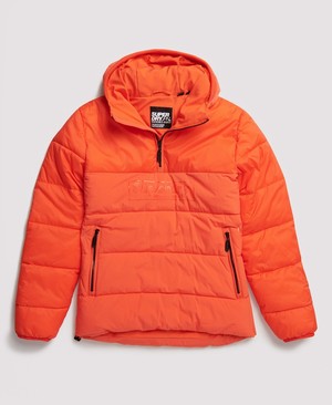 Superdry Padded Overhead Férfi Kabát Narancssárga | TFCOD4029